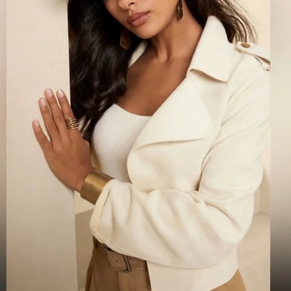 Banana republic vegan suede jacket